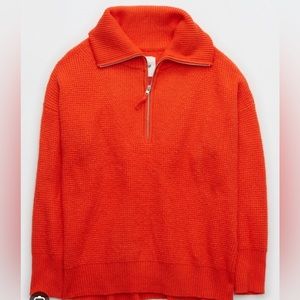 Aerie orange sweater